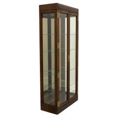 Vintage Campaign Style Curio Cabinet by JASPER CABINET COMPANY - B
