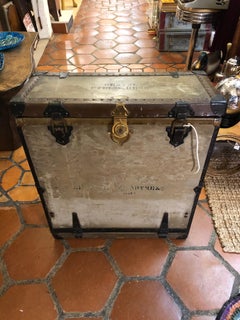 Vintage Campaign Style Dental Field Desk End Table