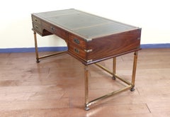Vintage Campaign Style Executive Desk