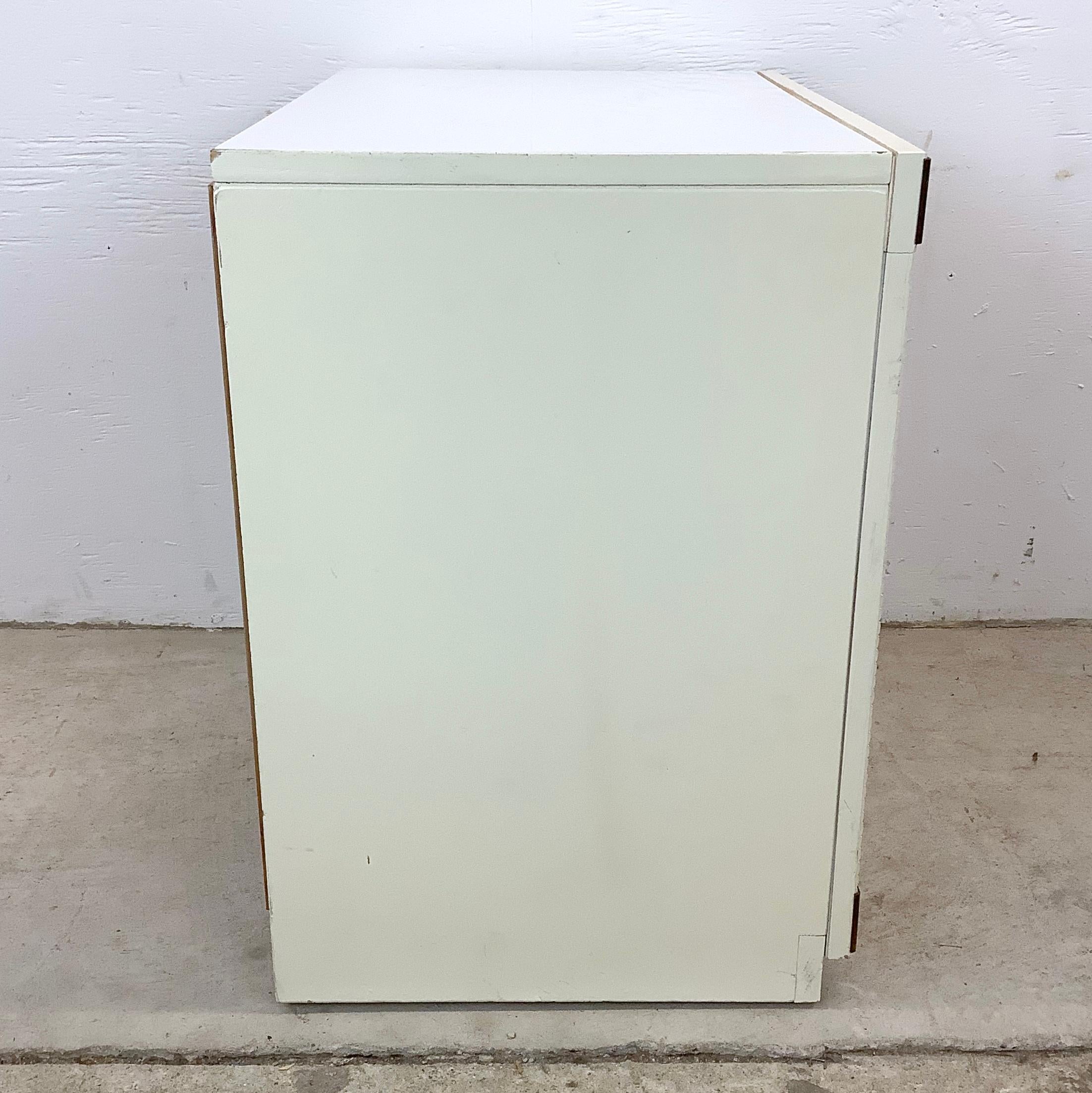 Vintage Campaign Style Nightstand For Sale 1