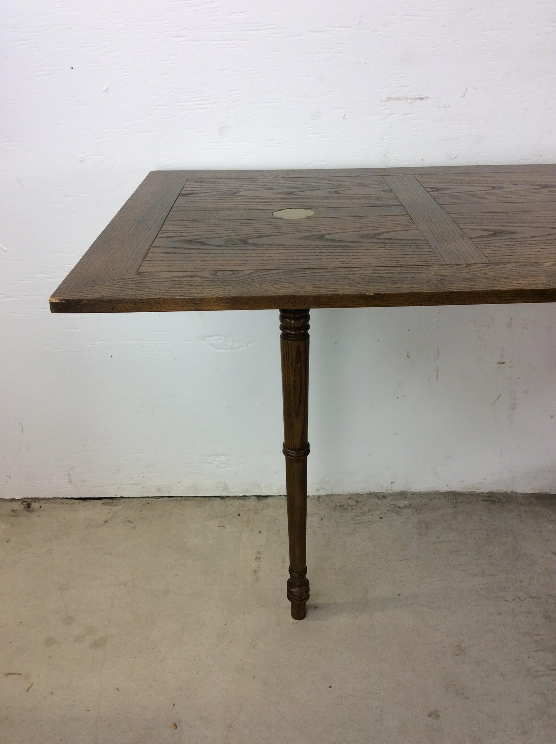 Vintage Campaigner Style Serviertablett mit zwei Folding Leafs im Angebot 9