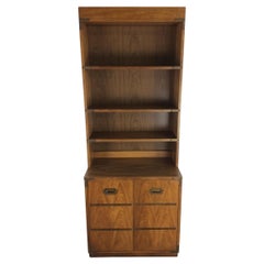 Vintage Campaign Style Shelving Unit with Cabinet