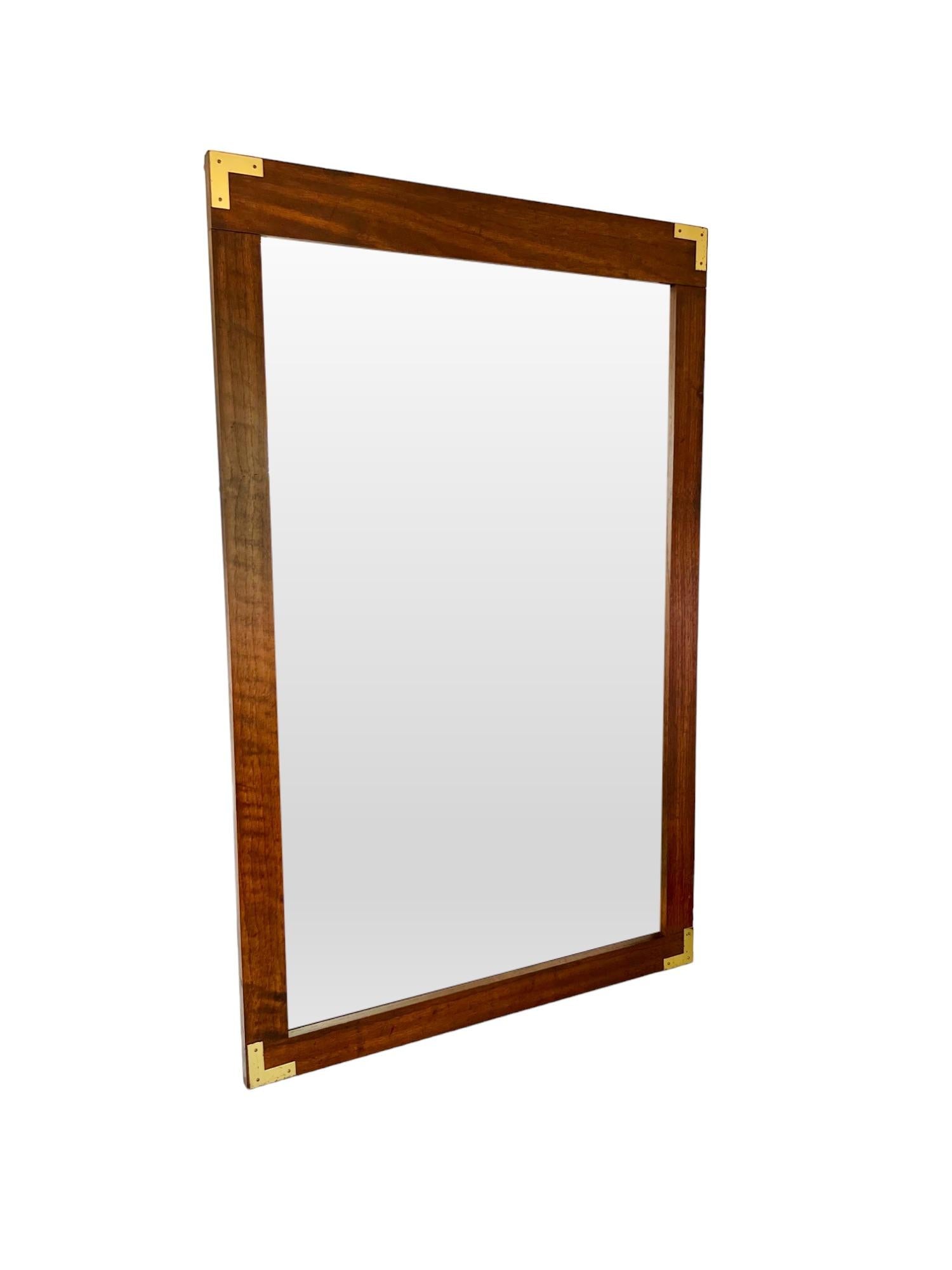 American Vintage Campaign Style Wall Mirror