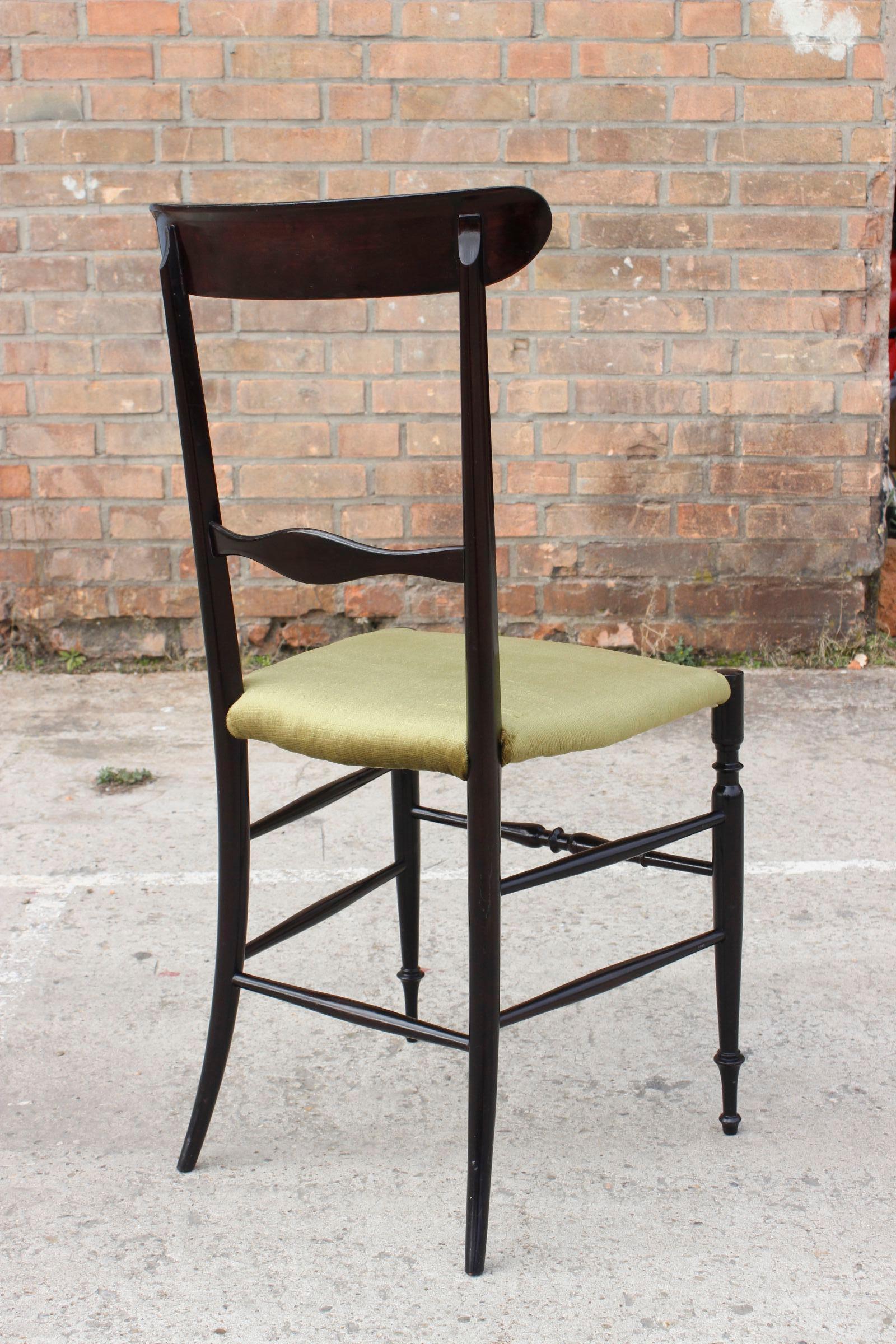Italian Vintage Campanino Chiavari chair by Gaetano Descalzi for Fratelli Levaggi 1950s For Sale