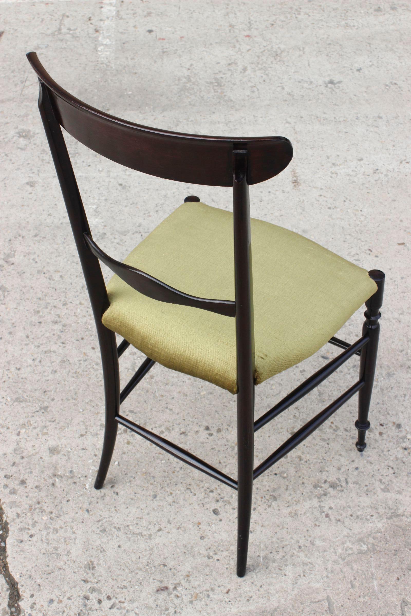 Mid-20th Century Vintage Campanino Chiavari chair by Gaetano Descalzi for Fratelli Levaggi 1950s For Sale