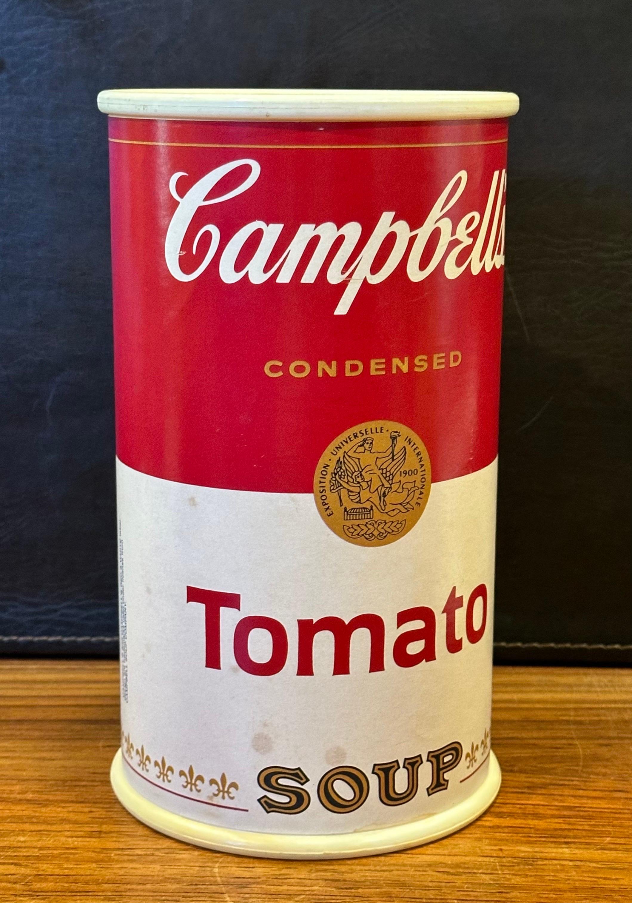 Bank „Campbell“ Tomaten-Suppendose“ im Vintage-Stil (amerikanisch) im Angebot