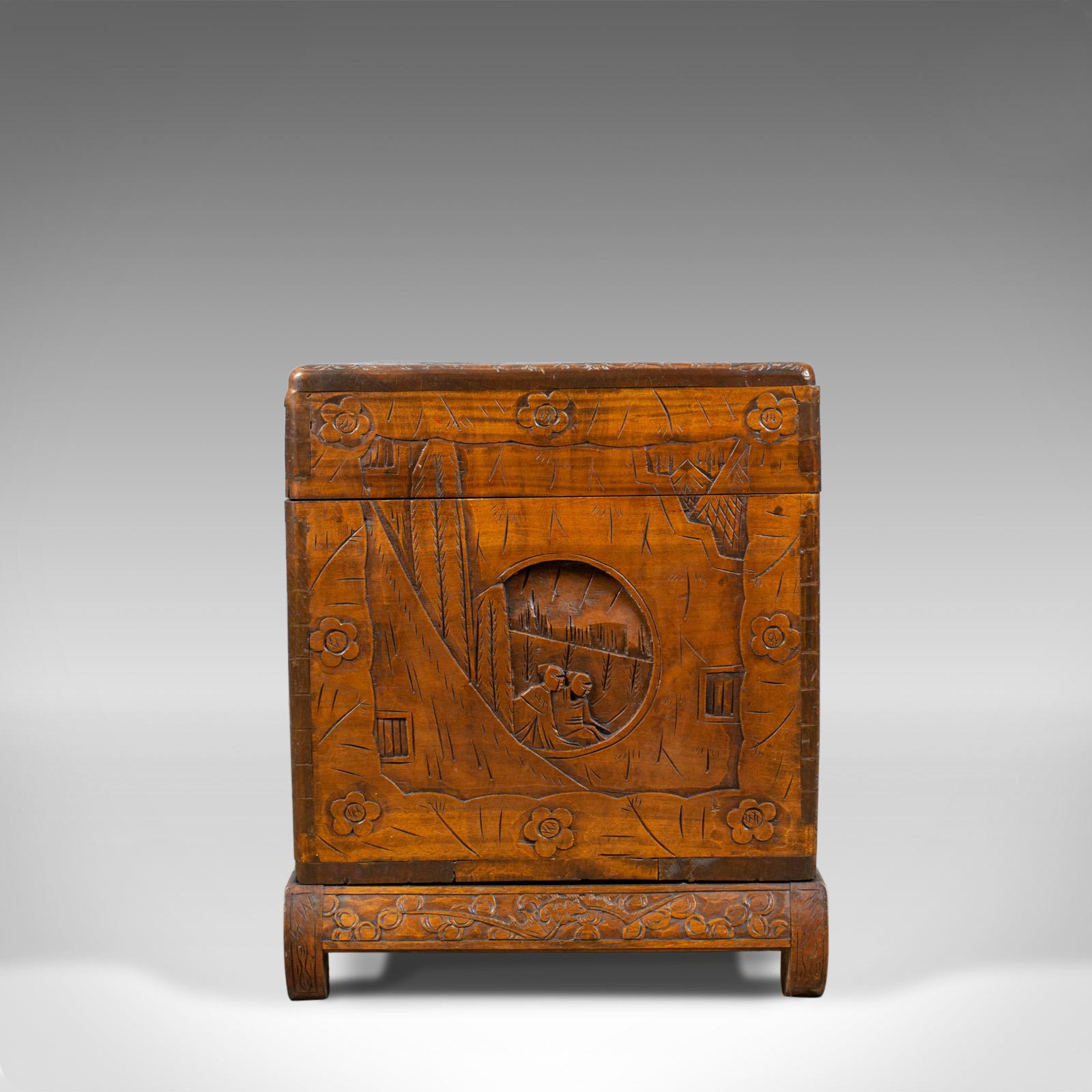 carved camphor chest value
