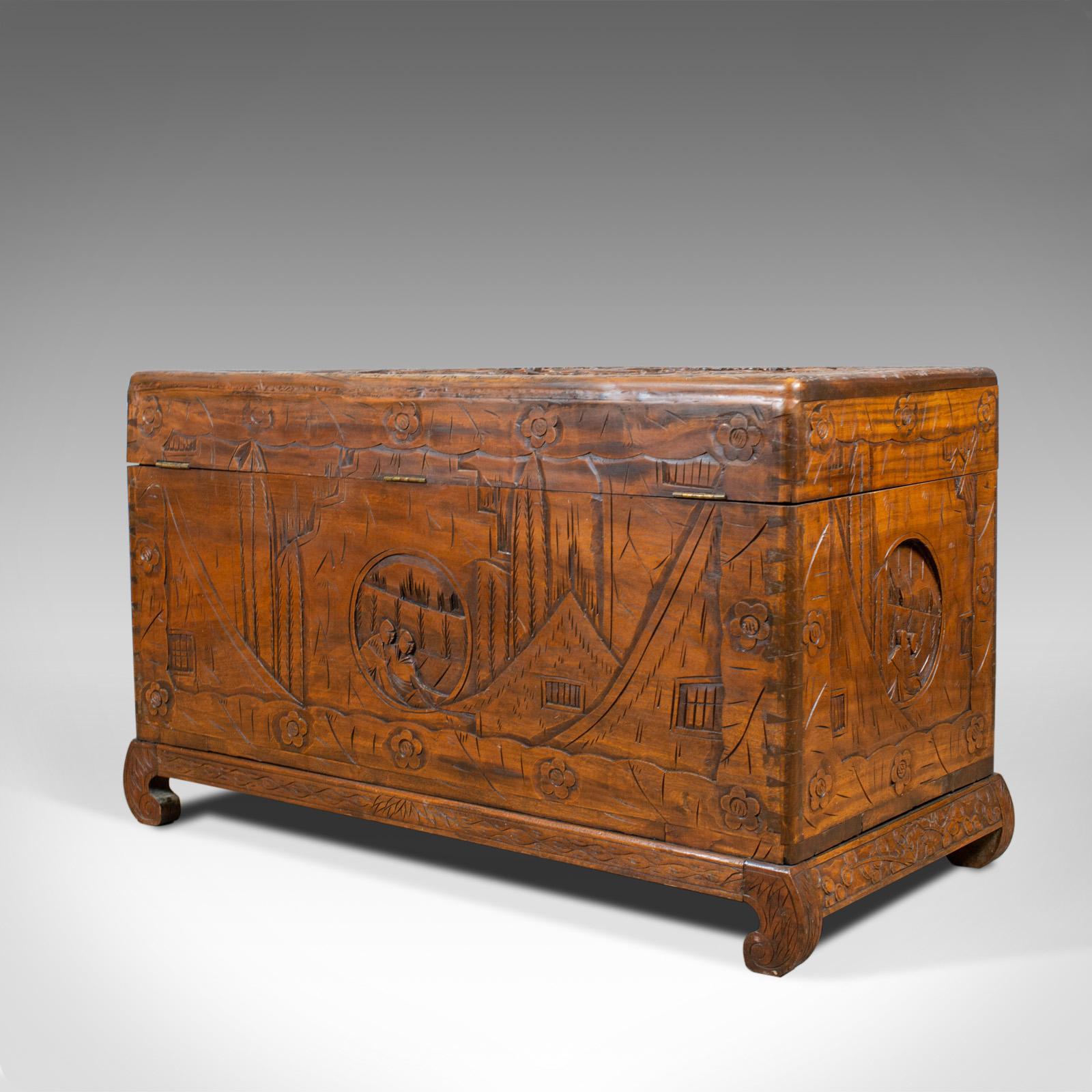 chamfer wood chest