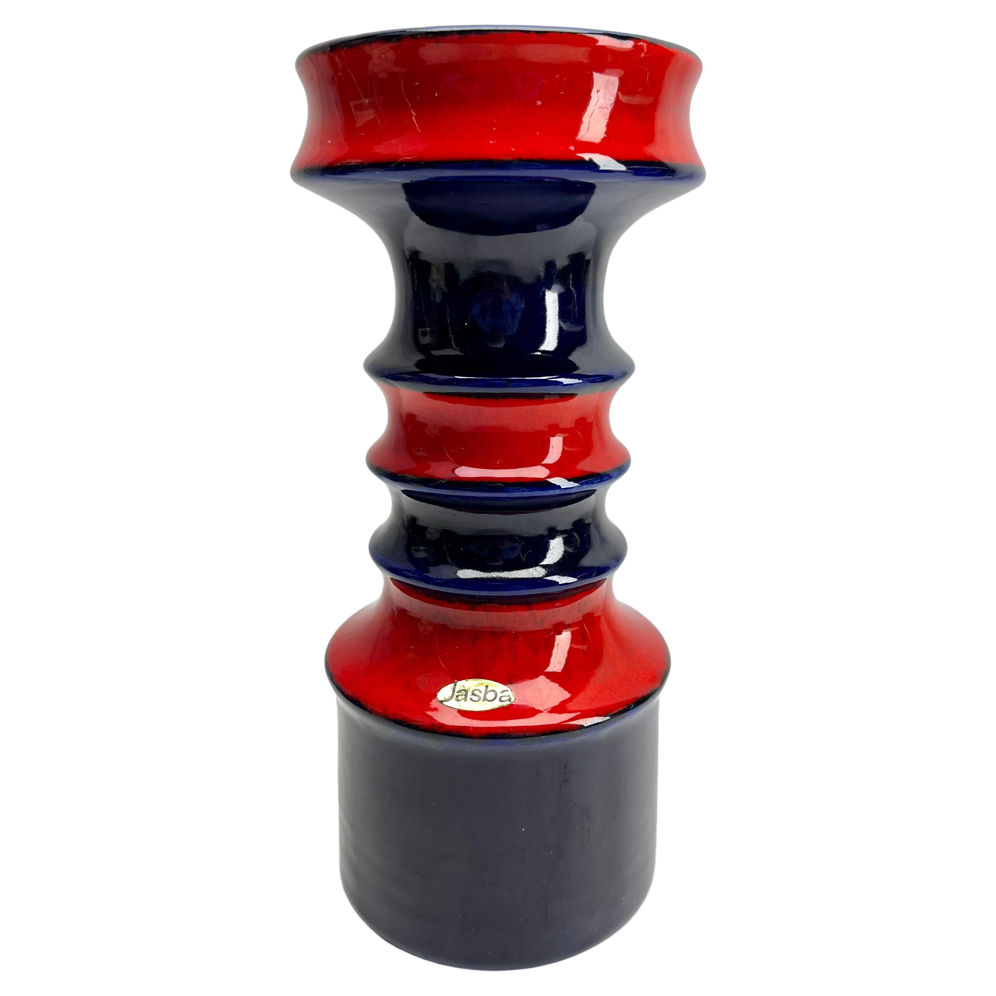 Tedesco Candelabro d'epoca marcato W Germania Label Jasba Ceramica, Ottime condizioni in vendita