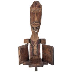 Vintage Candleholder, Java, Wayang Puppet Theatre, Mid-Late 20th Century