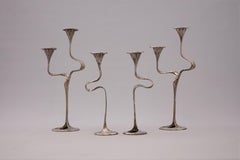 Vintage Candlestick by Kurt Jesch for Amadeus/ Flli Tonnini Brescia Set of 4