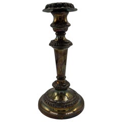 Bougeoir Vintage Plaqué Argent sur Laiton