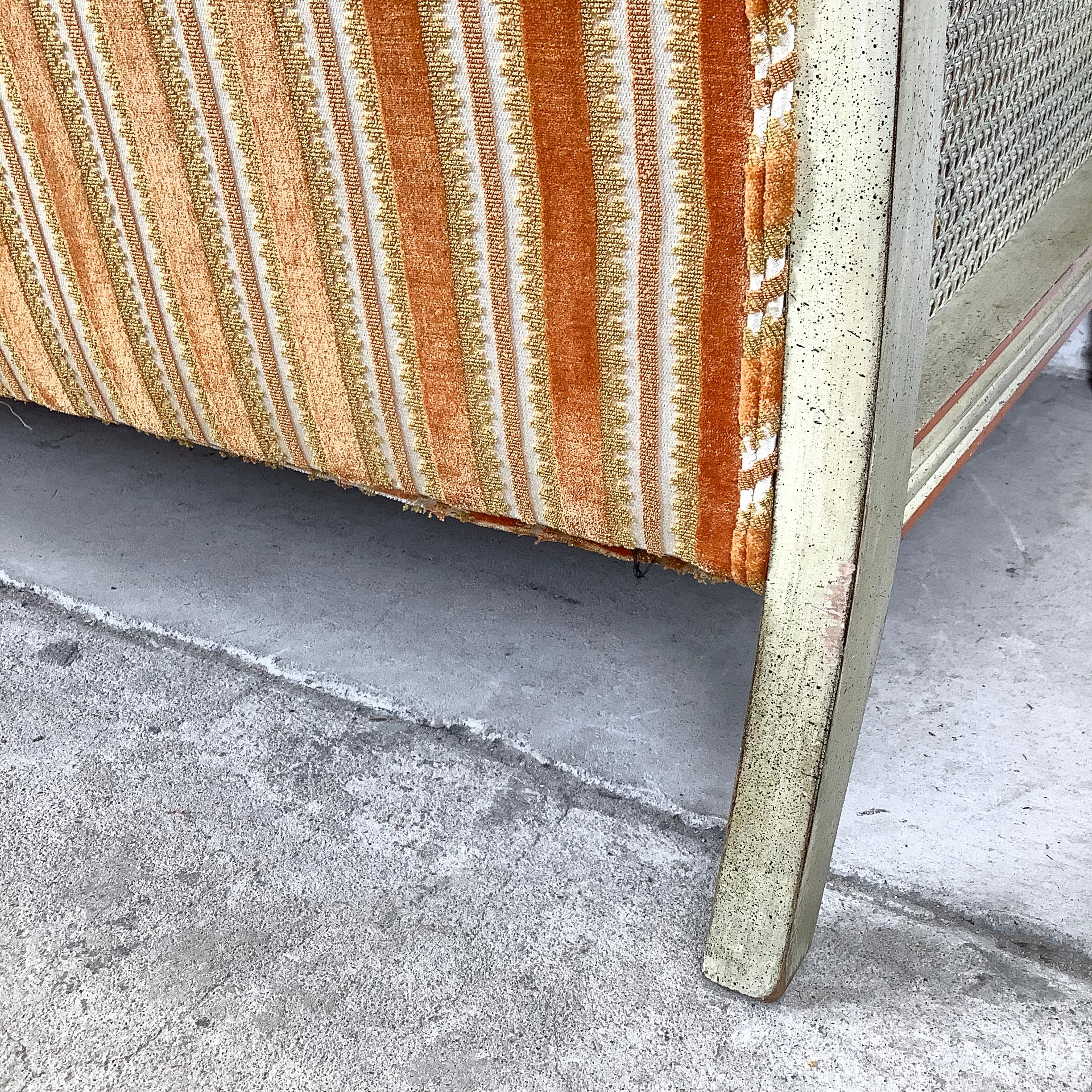 Vintage Cane-Arm Louis XVI Style Settee With Carved Frame im Angebot 5