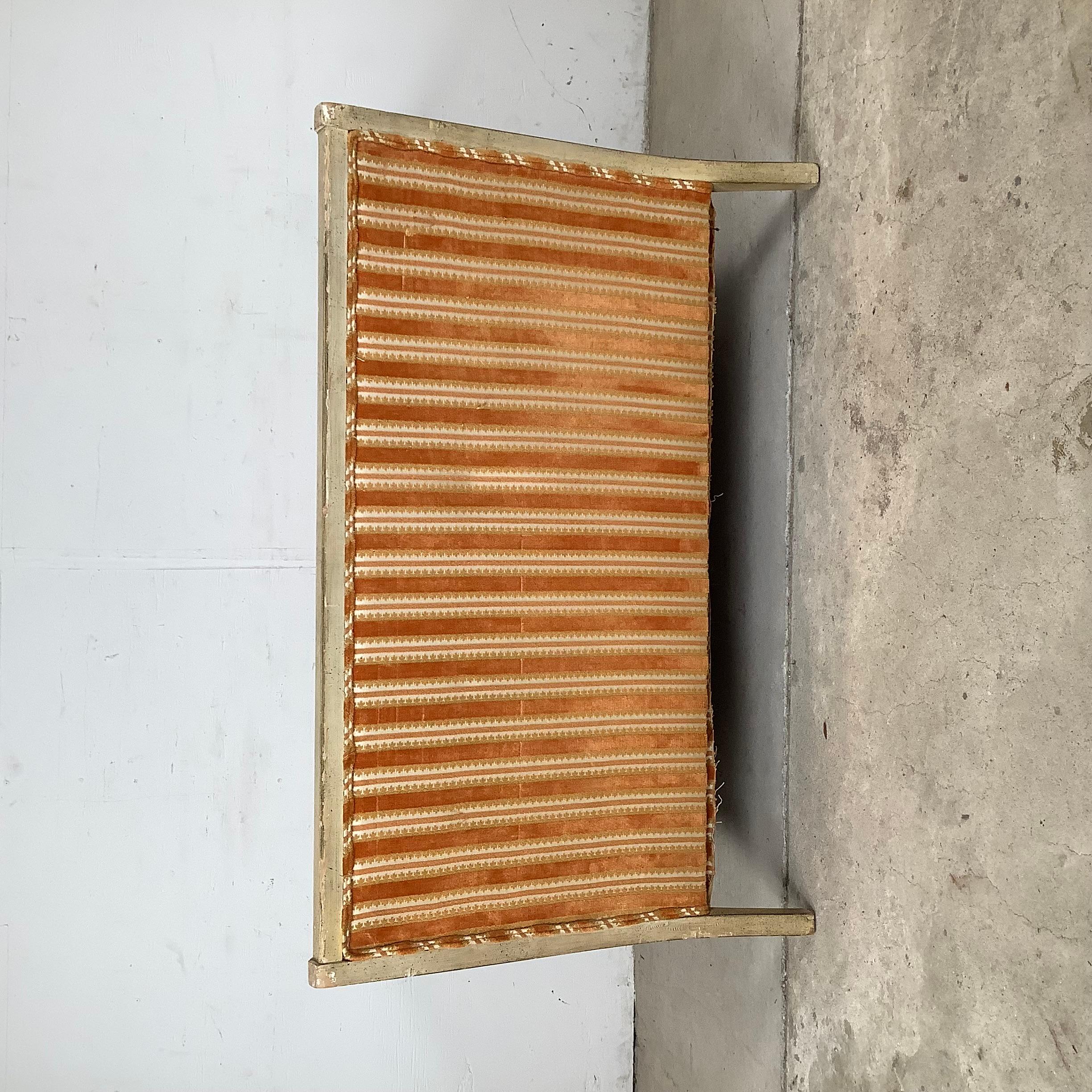 Vintage Cane-Arm Louis XVI Style Settee With Carved Frame im Angebot 2