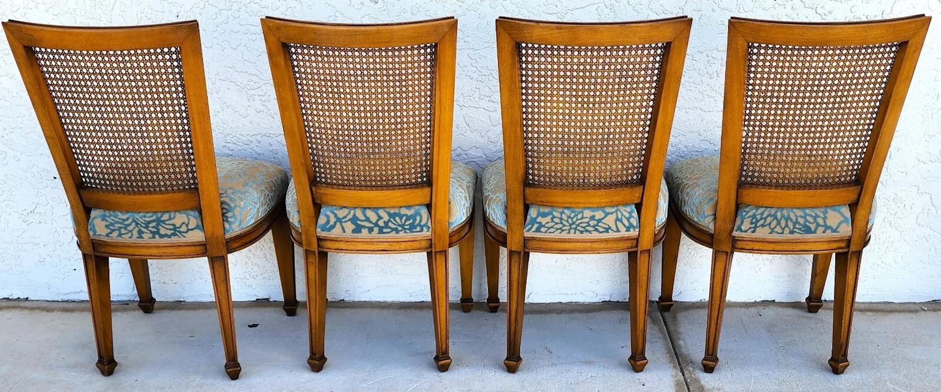 Vintage Cane Dining Chairs by Karges For Sale 5