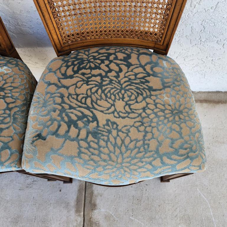 Vintage Cane Dining Chairs by Karges For Sale 7
