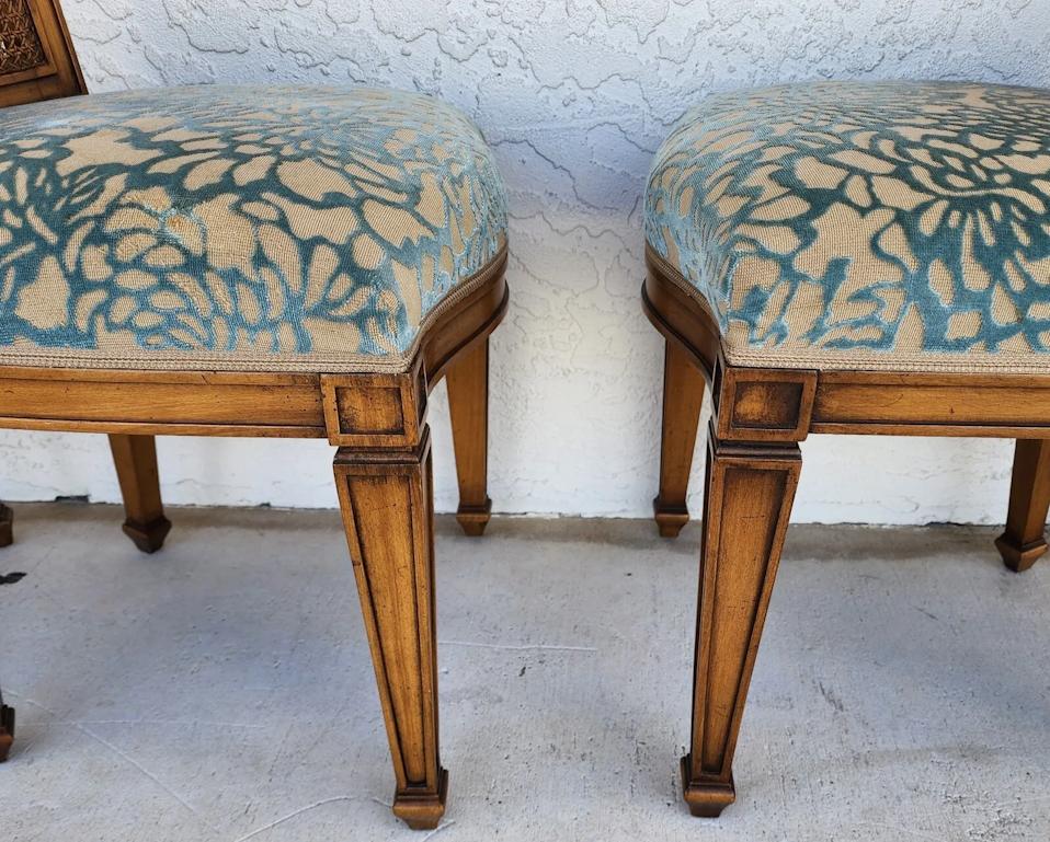 Vintage Cane Dining Chairs by Karges For Sale 2