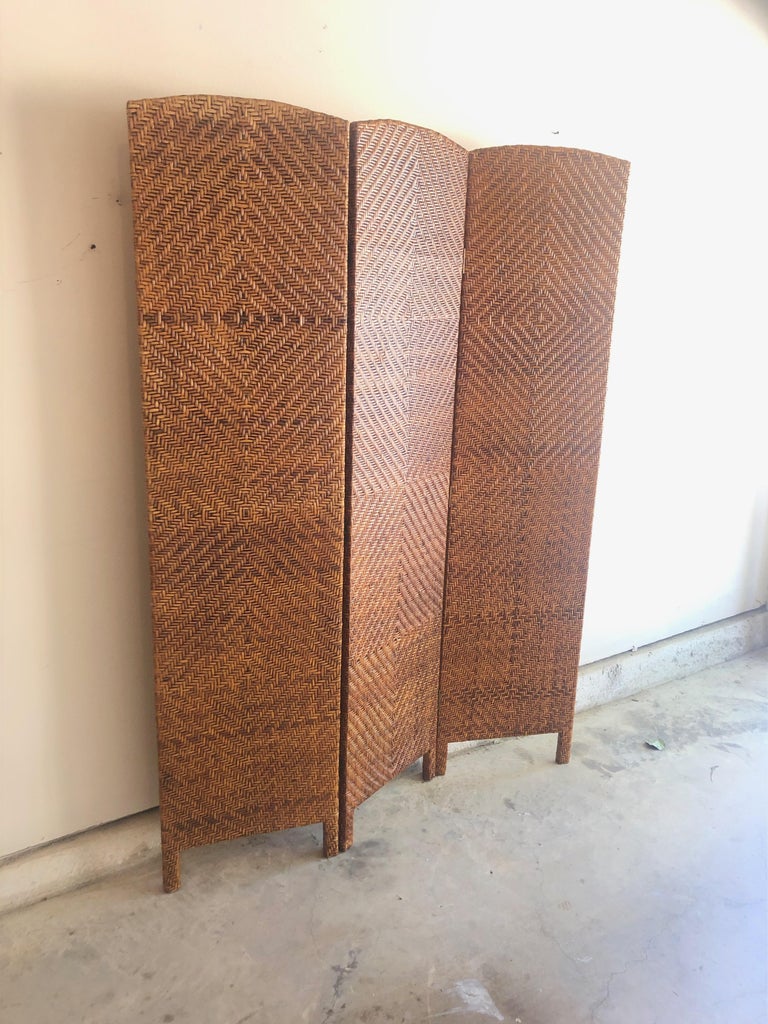 Vintage Cane Room Divider For Sale at 1stDibs