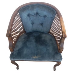 Vintage cane Round back Arm Chairs