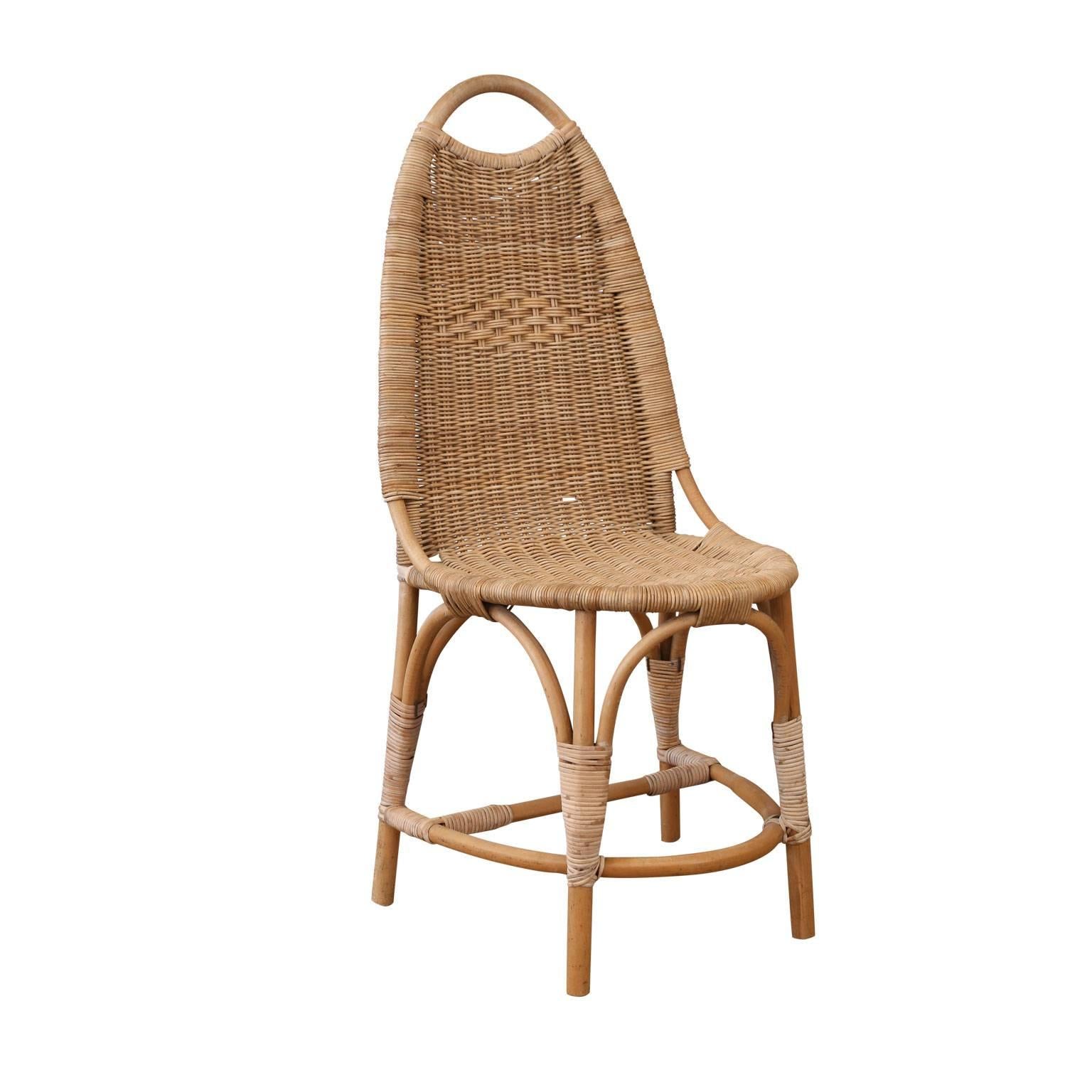 English Vintage Cane Side Chairs