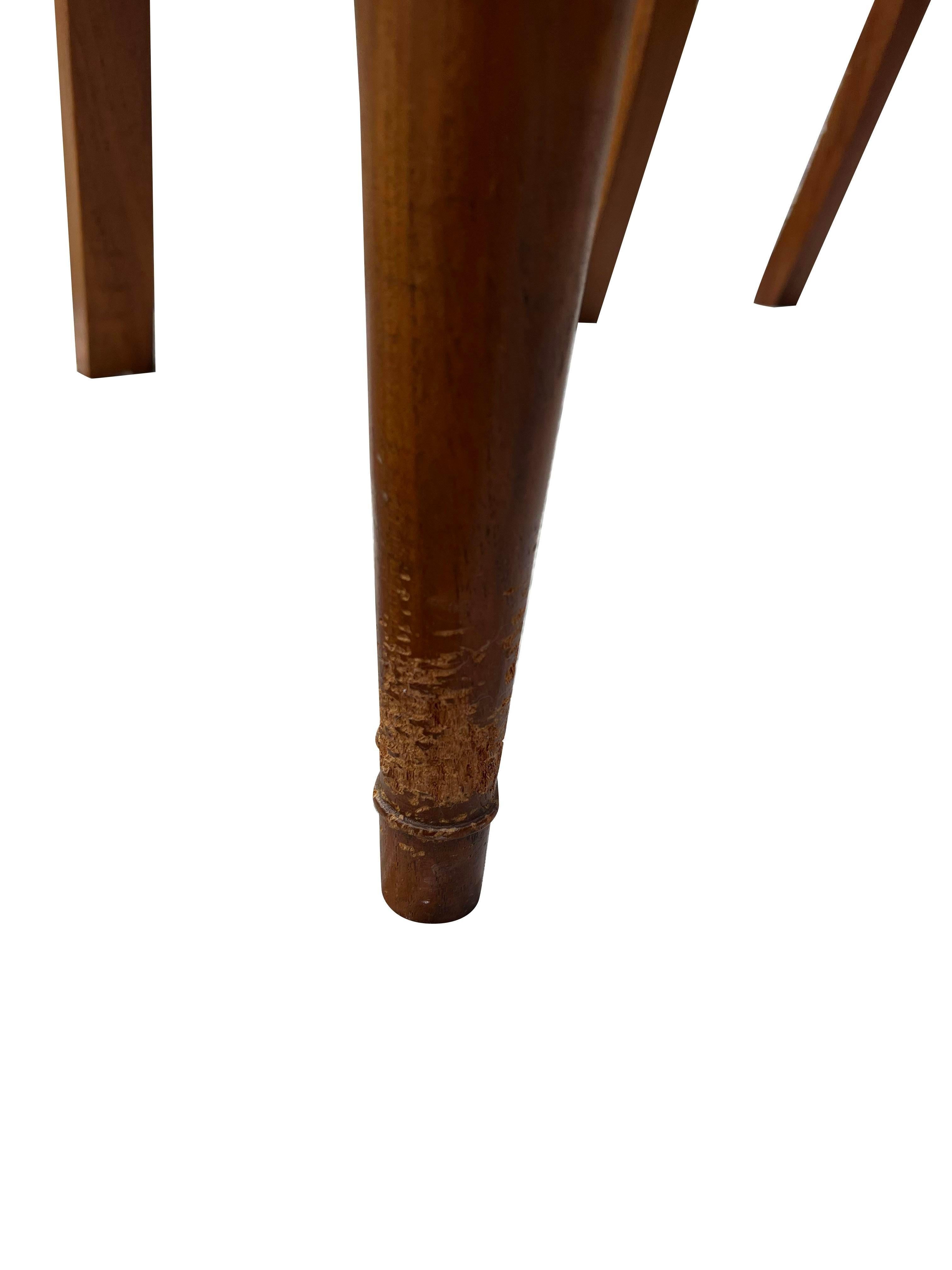 Vintage Cane Wood Traditional Style Dining Arm Chairs- Set of 6 7