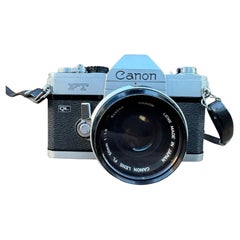 Vintage Canon FT QL 35mm Film SLR Camera with Original Leather Case