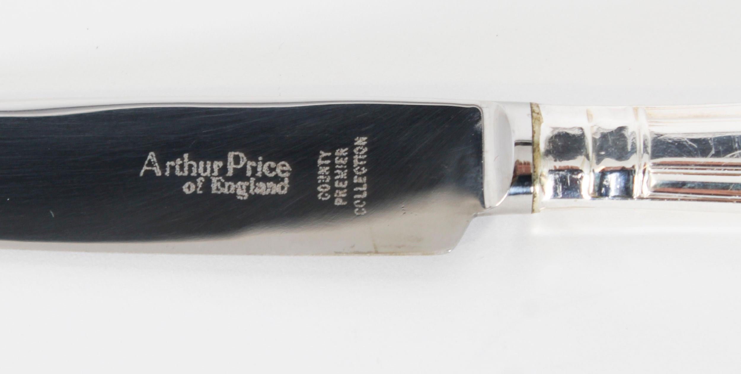 Vintage Canteen 8x Silver Plated Kings Pattern 60 Piece Cutlery Set 20th Century 4