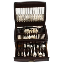 Retro Canteen x 12 Silver Plated Cutlery Set by Chinacraft Mid 20th Century