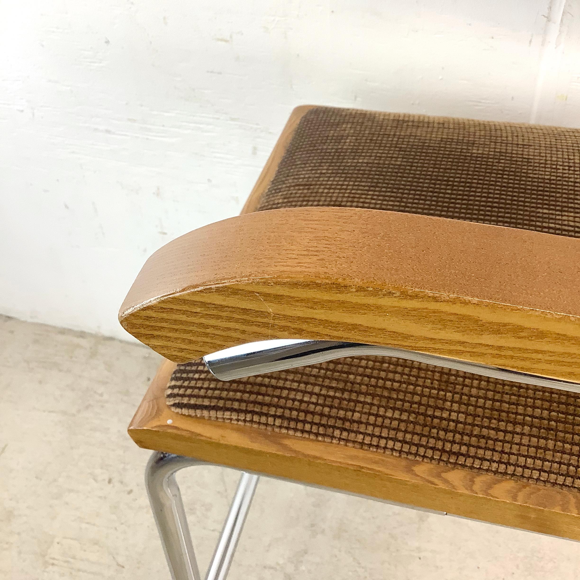 Taburete de bar voladizo vintage con reposabrazos en venta 11