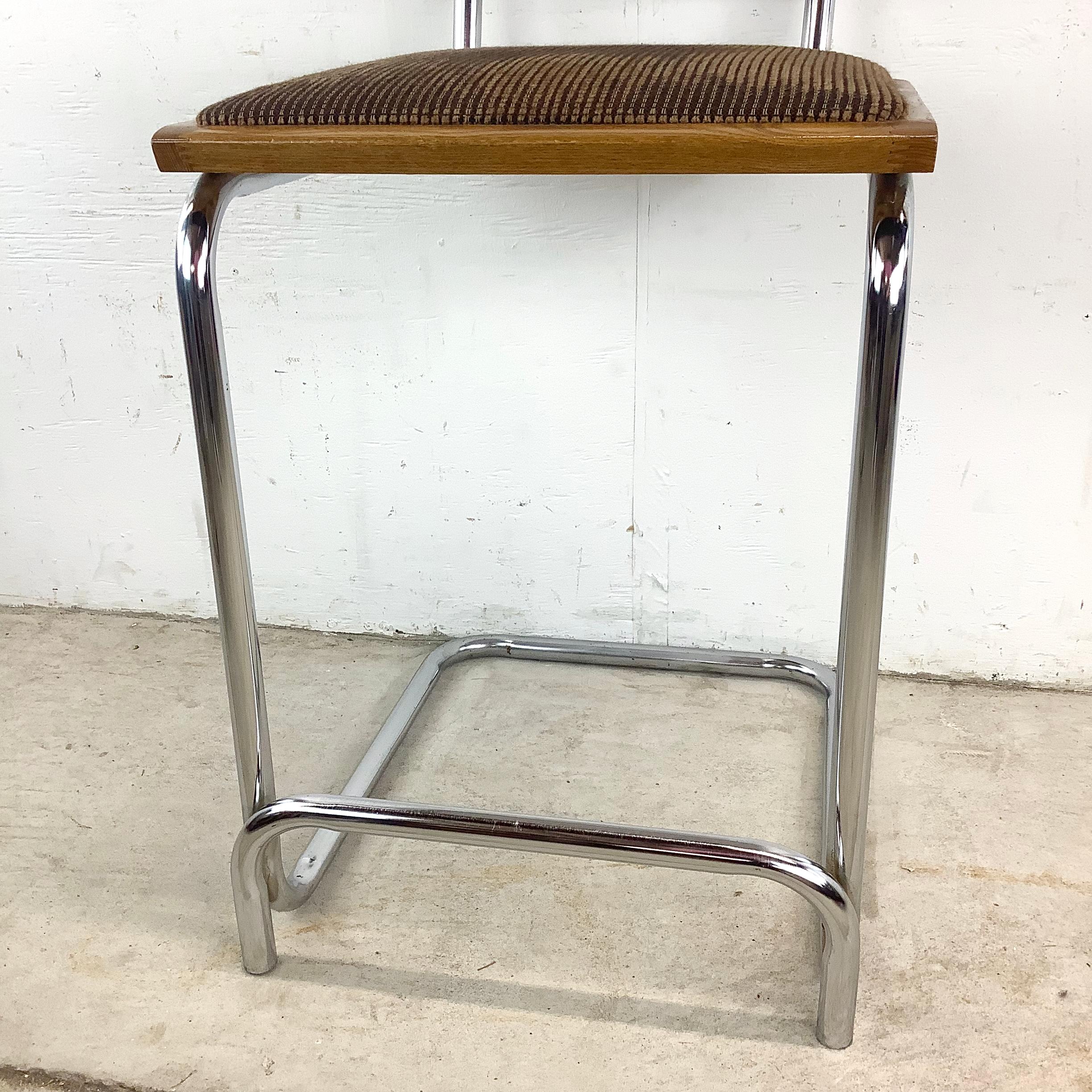 Taburete de bar voladizo vintage con reposabrazos Metal en venta