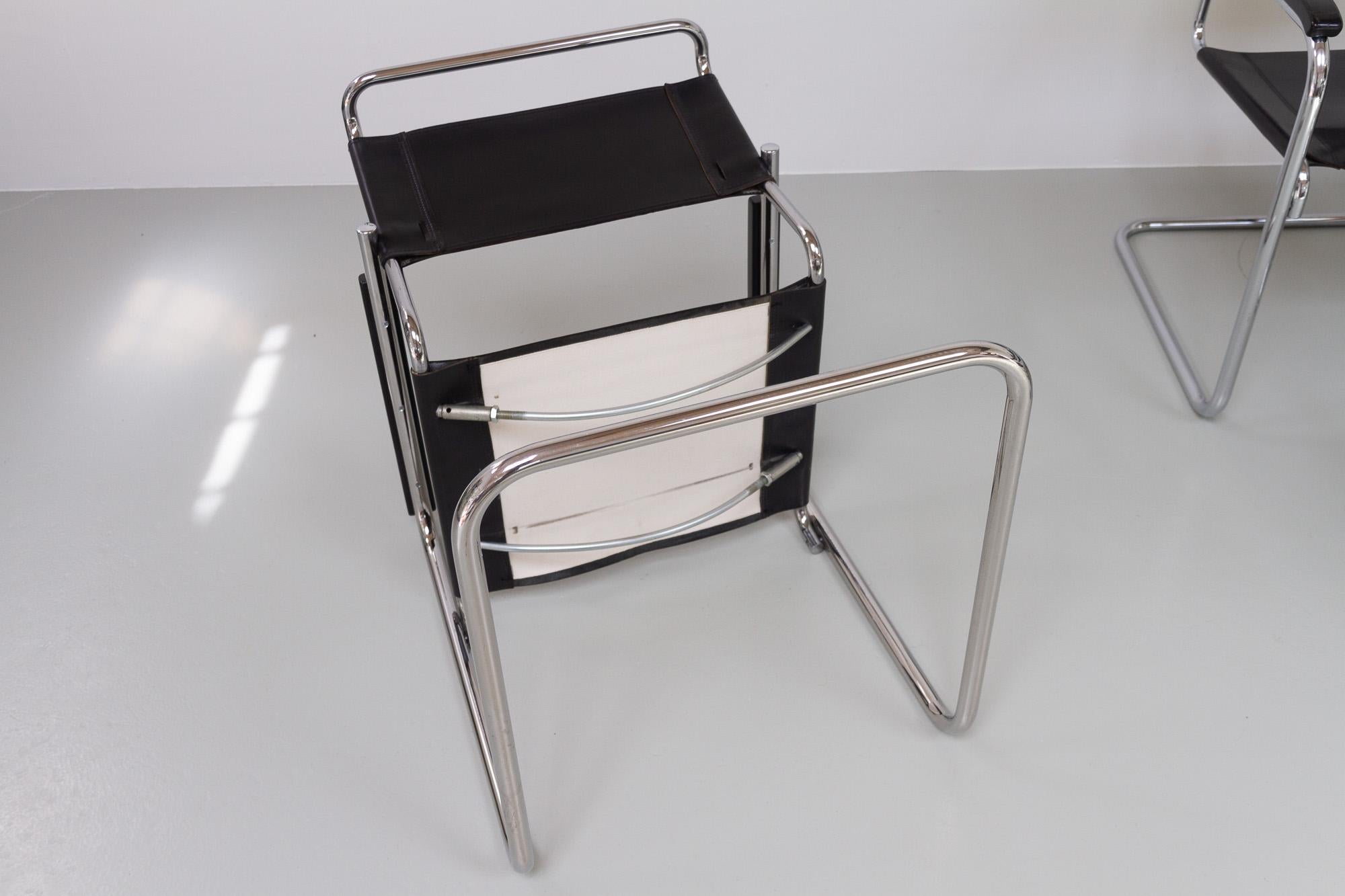 Vintage Cantilever Chairs S34 by Mart Stam for Thonet, 1980s. Set of 6. 4
