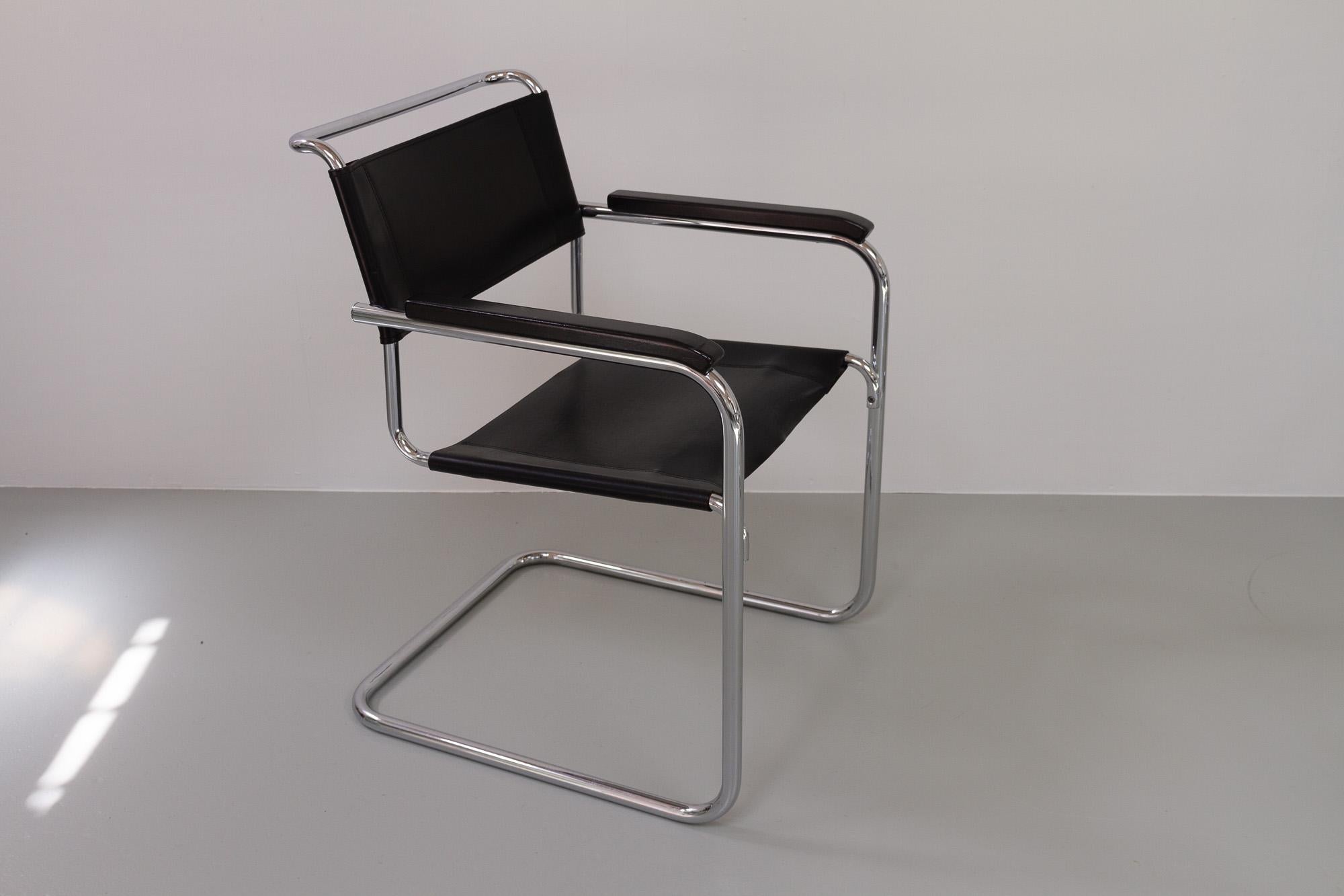 Steel Vintage Cantilever Chairs S34 by Mart Stam for Thonet, 1980s. Set of 6.