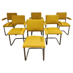 Vintage Cantilever Dining Chairs, 1950s, Set of 6