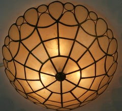 Vintage Capiz Shell Flushmount