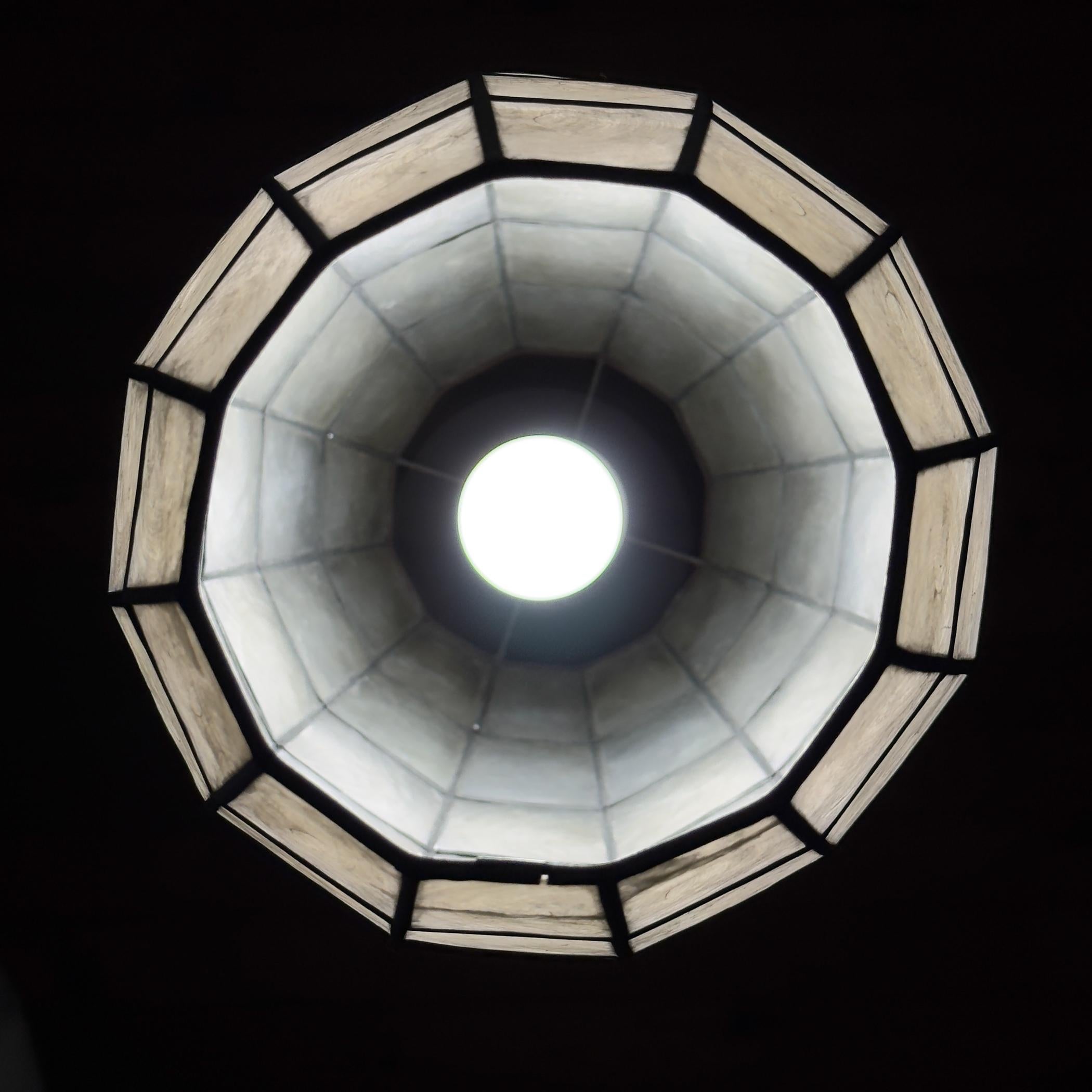 Lámpara Colgante Vintage Capiz Shell, Italia Años 60 en venta 5