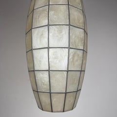 Vintage Capiz Shell Pendant Lamp, Italy 1960s