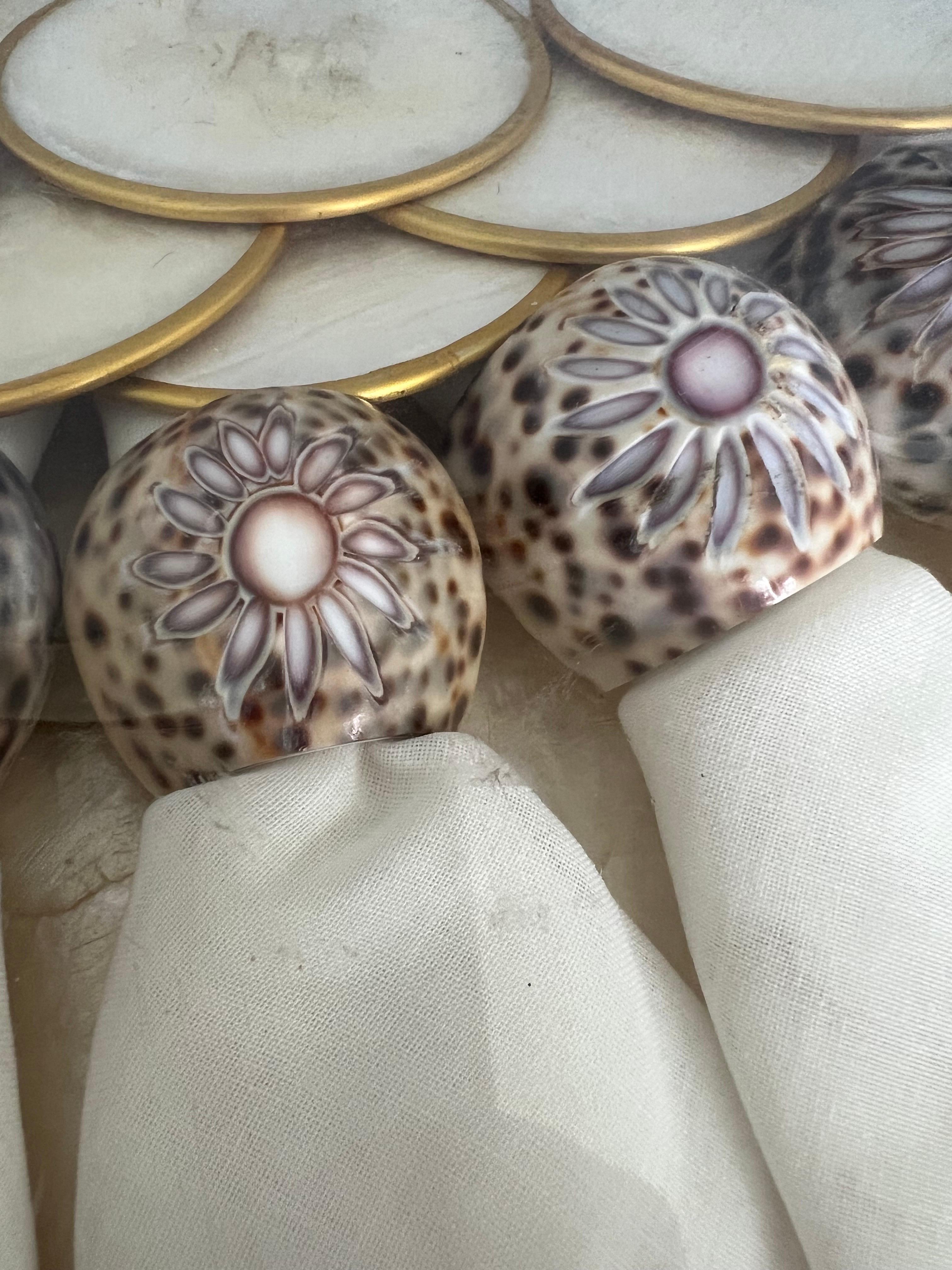 capiz shell placemats oval