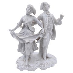 Article décoratif vintage de Capodimonte par Ginori, style rococo, Italie