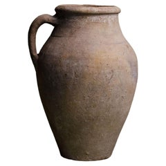 Vintage Cappadocia Clay Pot from Turkey – Handcrafted Anatolian Vessel