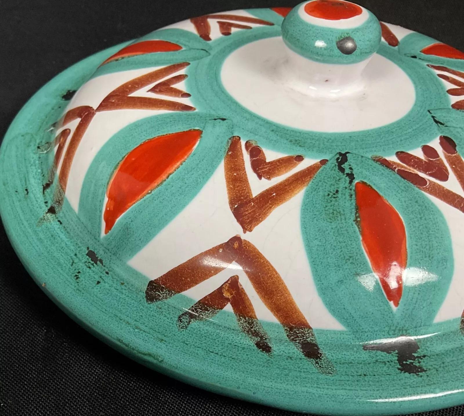 Ceramica Caquelon d'epoca di Antoine Fazio, Vallauris, 20° secolo - 2Y540 in vendita