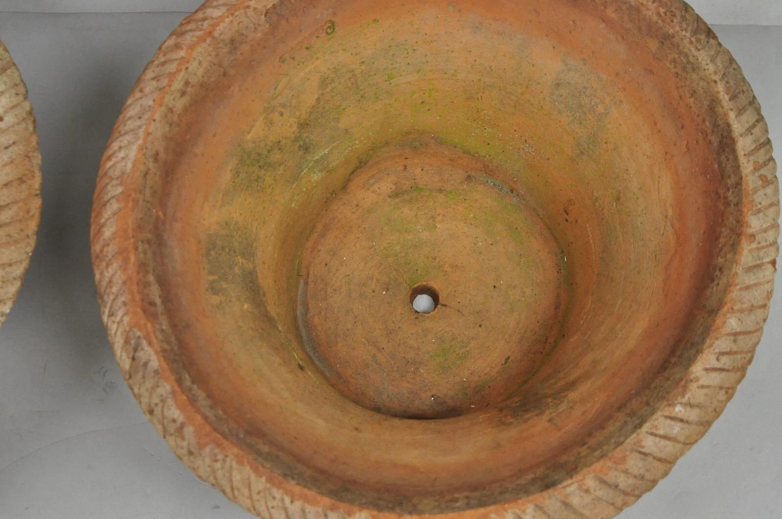 Vintage Carbone Terrakotta Keramik Korbgeflecht 16