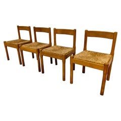 Vintage Carimate Dining Chairs by Vico Magistretti, 1970s