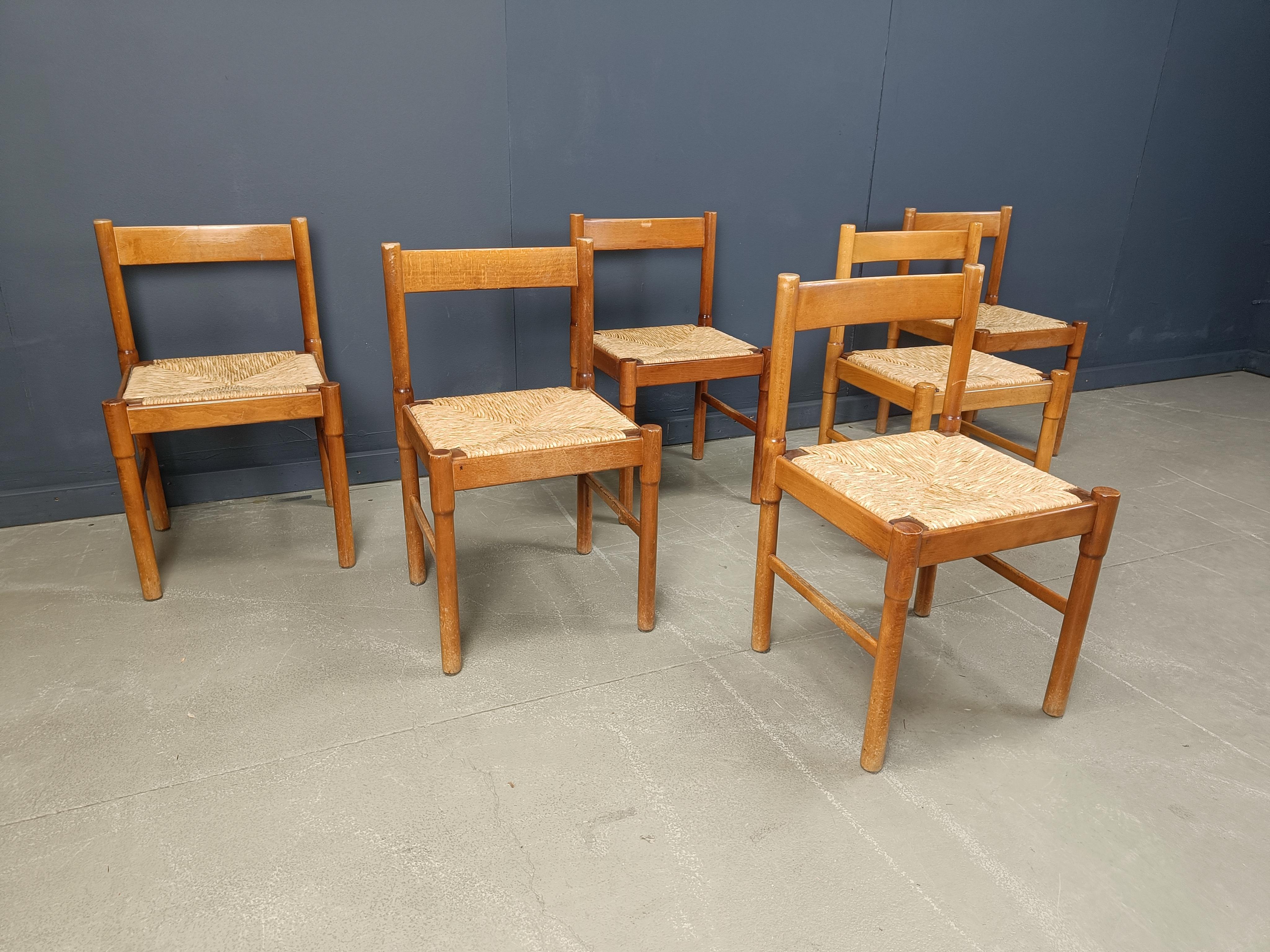 Esszimmerstühle im Carimate-Stil, 1970er-Jahre im Zustand „Gut“ im Angebot in Leuven, Vlaams Gewest