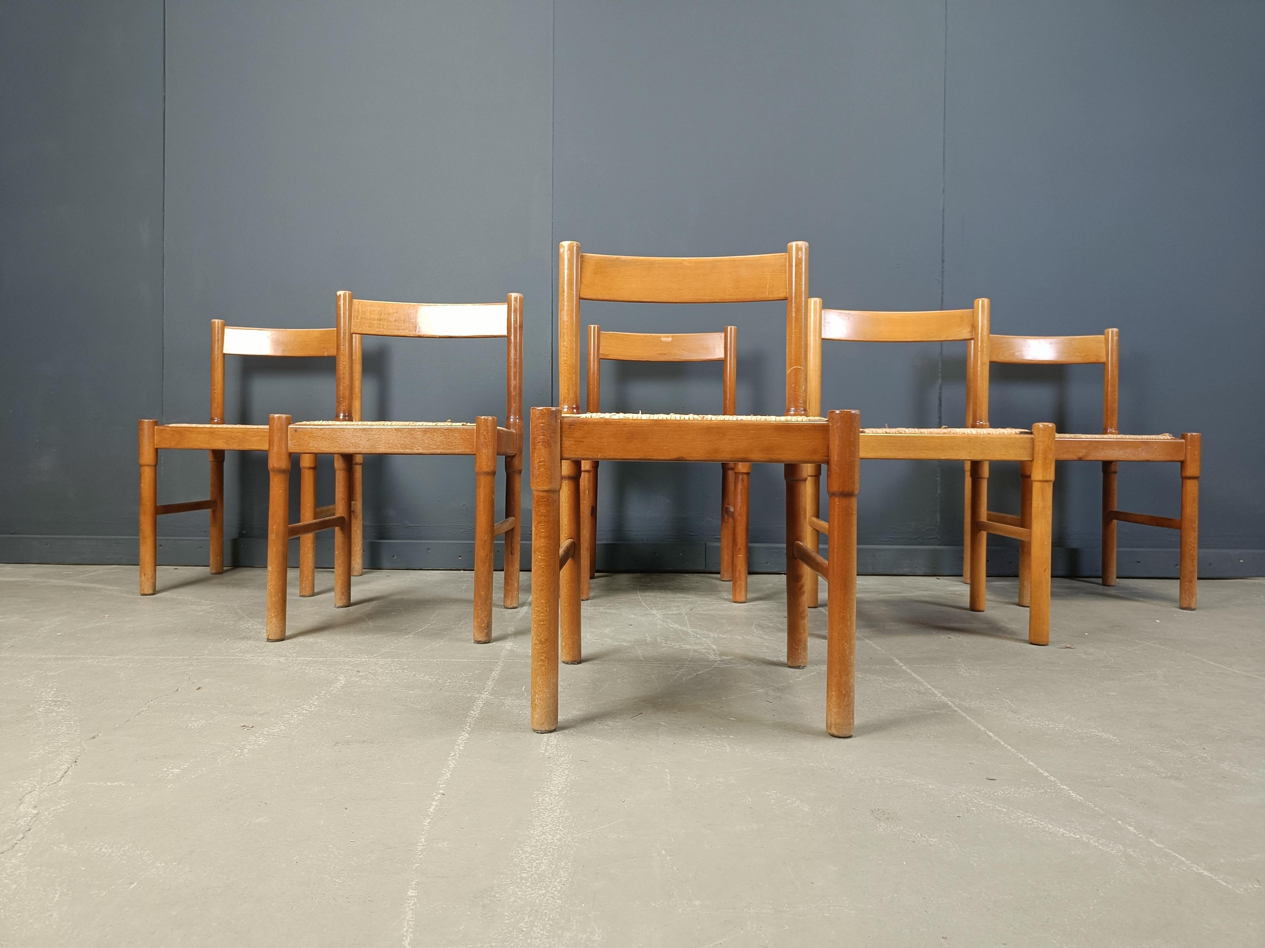 Esszimmerstühle im Carimate-Stil, 1970er-Jahre im Angebot 1