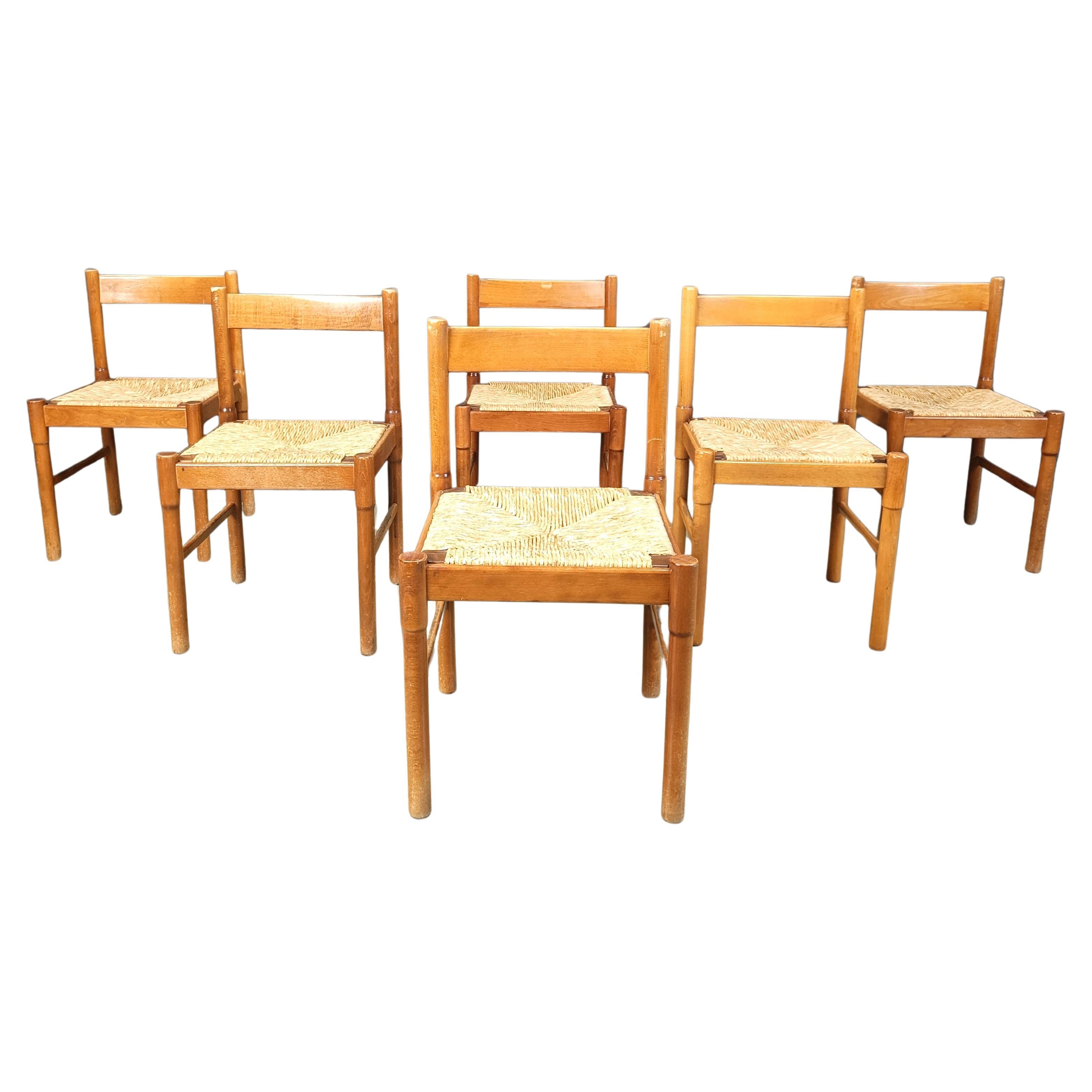 Vintage Carimate style dining chairs, 1970s
