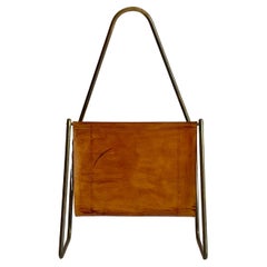 Vintage Carl Auböck Magazin Rack no. 3808 Vienna Austria, 1950s
