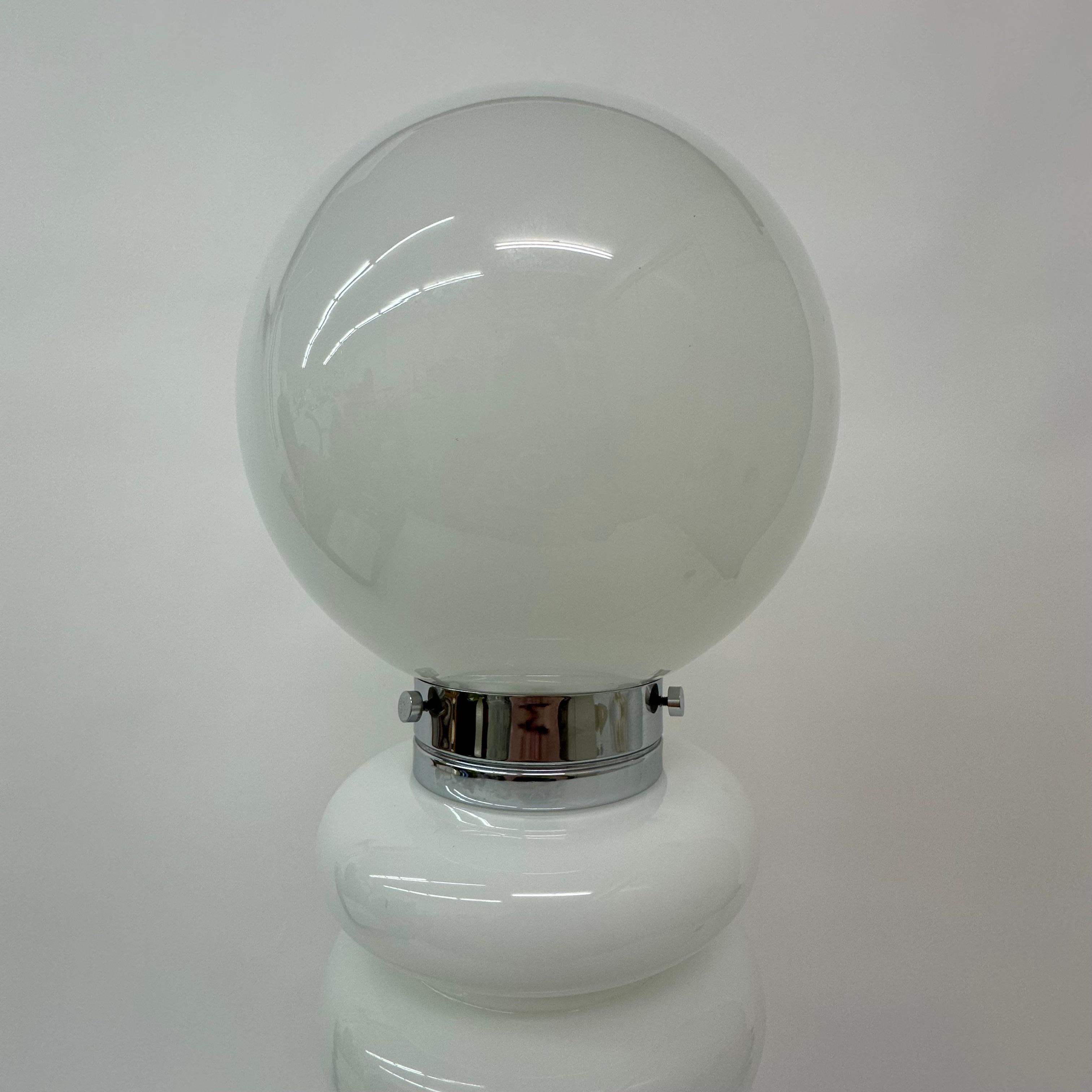 Lampe de table en verre vintage Carlo Nason for Mazegga, 1960's en vente 3