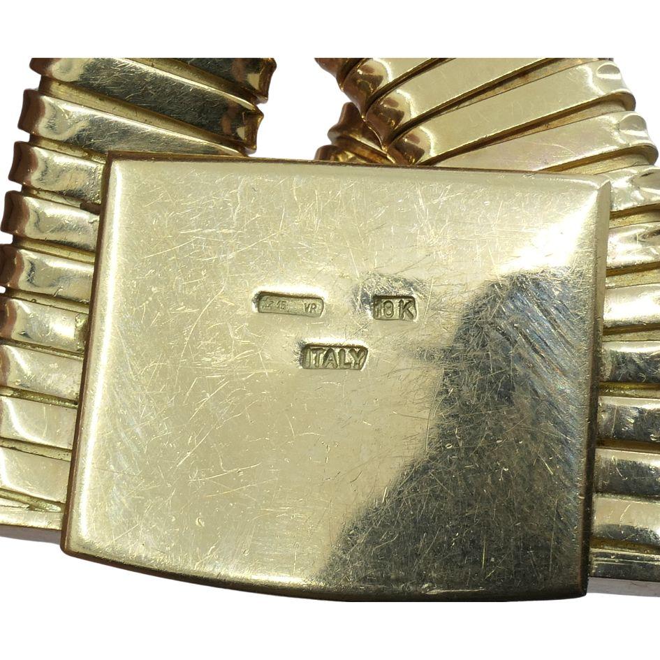 Vintage Carlo Weingrill 18k Gold Braided Tubogas Necklace For Sale 5