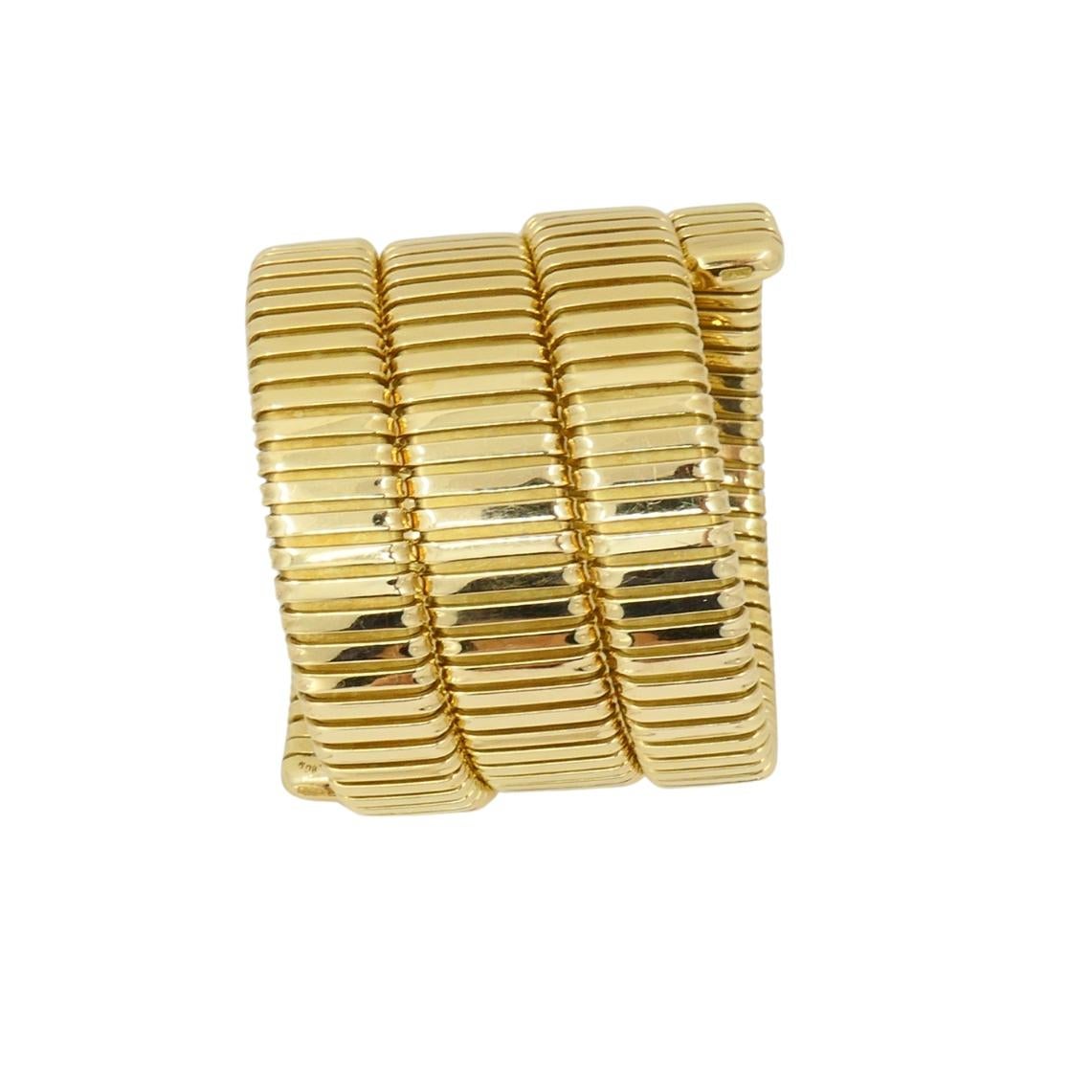 Vintage Carlo Weingrill - Bracciale a quattro file di tubogas in oro 18 ct. in vendita 6