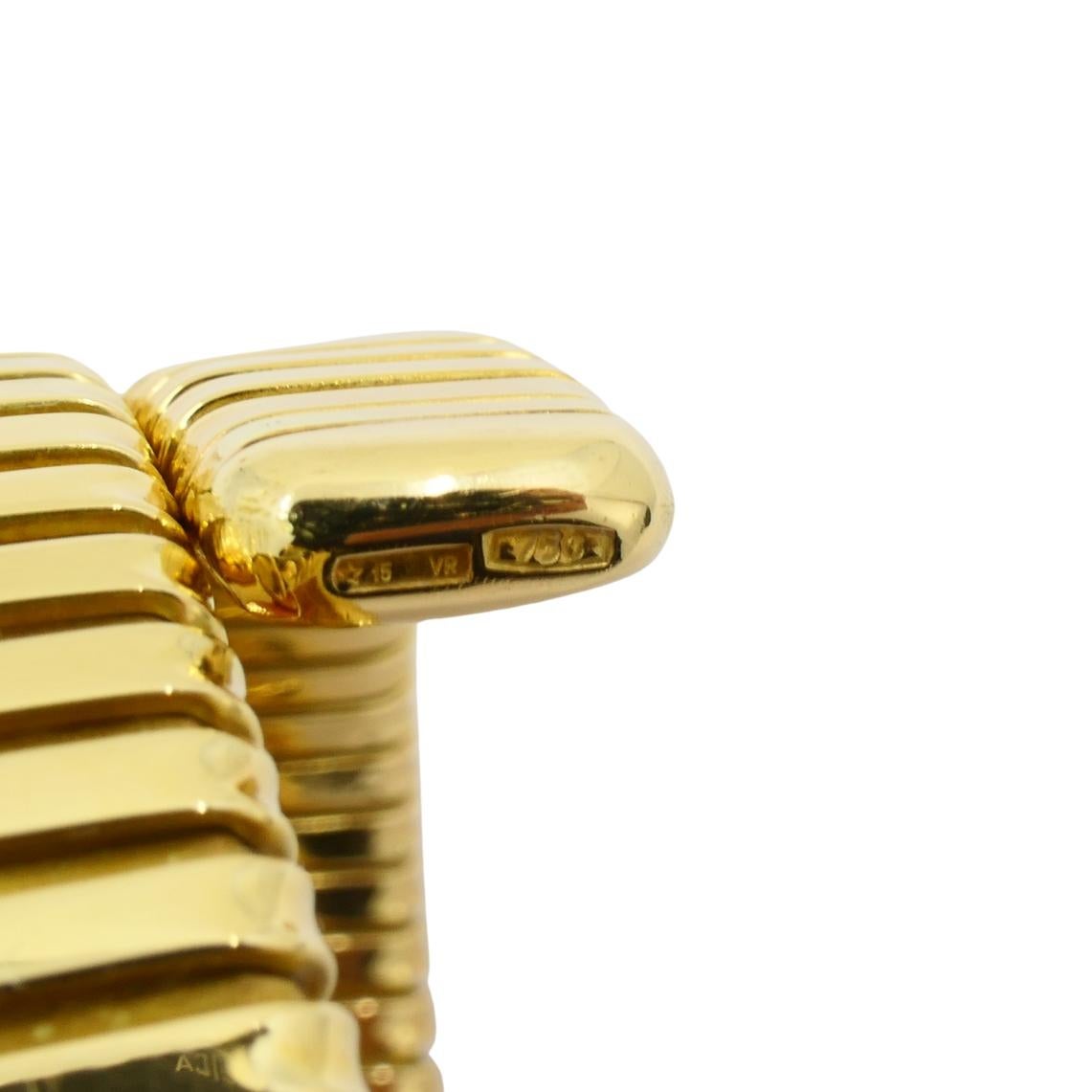 Vintage Carlo Weingrill - Bracciale a quattro file di tubogas in oro 18 ct. in vendita 4